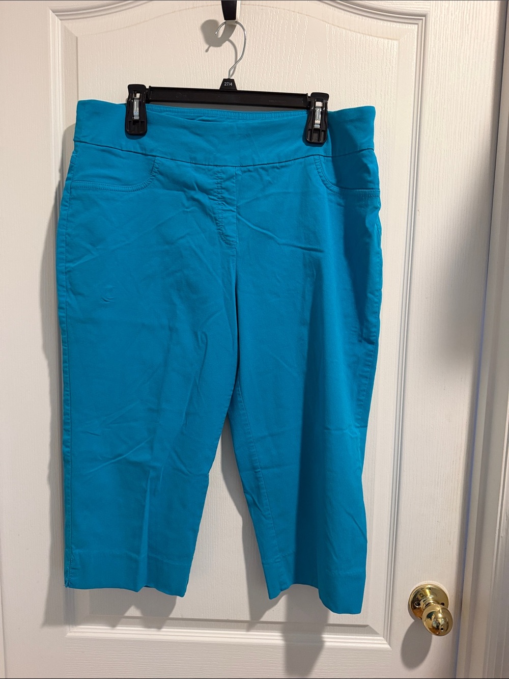 Ruby Rd. Bright Teal Capris